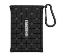 Lacdo Silicone Custodia Hard Disk Esterno per Samsung T7 Portable SSD 1TB 2TB 4TB 500GB Unità Esterna a Stato Solido, Cover Protettiva in Silicone Morbido per SSD T7 Shield, Nero