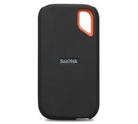 Lacdo Silicone Custodia Hard Disk Esterno per SanDisk Extreme Portable SSD 500GB 1TB 2TB 4TB 8TB External Solid State Drive, Silicone Morbido per SanDisk Extreme SSD, Borsa per Storage, Nero