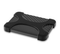 Lacdo Silicone Custodia Hard Disk Esterno per Seagate Portable, WD Elements/My Passport, Toshiba Canvio Basics/Flex Portable External Hard Drive 3TB 4TB 5TB 6TB 2.5 pollici HDD Antiurto, Nero