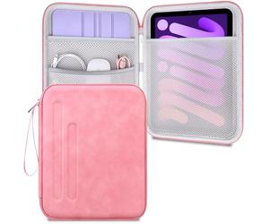 Lacdo Tablet Custodia Protettiva Borsa Compatibile con iPad Mini 7 (A17 Pro), iPad mini 6 5 4 3 2, Samsung Galaxy Tab A7 Lite/Tab A9 8.7", Huawei MatePad T8, Funda Protectora Rígida para Tableta, Rosa