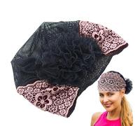 Lace Hairband - Floral Crownlet, Mesh Wrap, Scalloped Band | Retro Coif