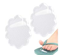 Lace-Trimmed Forefoot Pads - Toe Guard | Toes Cushion Pads | Washable Support Self-Adhesive Shock-Absorbing Transparent Breathable Separators Non-Slip for Shoes Men, Outdoor Beach Travel