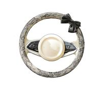 Lace Wrap Steering Wheel Cover - Mesh Cloth 38cm | Bow Design Automotive Accessories Protective Wrap | Non-Slip Protector for Women Ladies Wives Drivers Trucks Sedans SUVs RVs Daily Commute