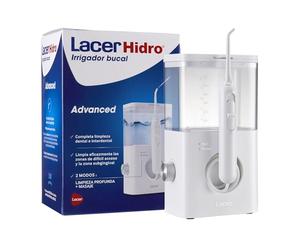 LACER HIDRO - Irrigatore orale Hydro Advanced con 4 ricariche, spazzola elettrica e irrigazione orale, pulizia profonda, massaggio gengivale, pulizia della zona linguale e sottogengivale, 10 livelli