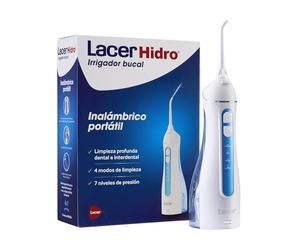 LACER Idro - Irrigatore orale portatile e wireless, con 2 ricariche, pulizia interdentale rapida ed efficace, 4 modalità di pulizia, 7 livelli di pressione, design ergonomico e compatto