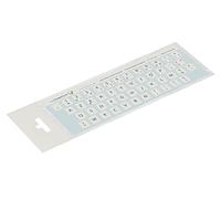 Lacerto® | 11 x 13 mm adesivo francese per PC/laptop e tastiera con laminato antigraffio opaco | Autocollants Clavier français AZERTY | French Keyboard Stickers | Colore: Bianco