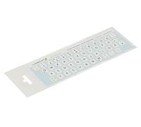 Lacerto® | 11 x 13 mm adesivo tedesco per PC/laptop e tastiere con laminato antigraffio opaco, tastiera QWERTZ | Colore: Bianco