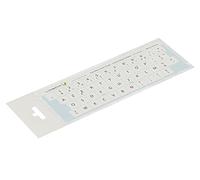 Lacerto® | 15 x 15 mm adesivo francese per tastiere PC/laptop e notebook con laminato antigraffio opaco | Autocollants Clavier français AZERTY | French Keyboard Stickers | Colore: Bianco
