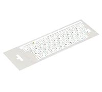 Lacerto® | Adesivi russi tedeschi 14 x 14 mm per tastiere PC/laptop e notebook con laminato opaco antigraffio | Colore: azzurro/bianco (non trasparente)