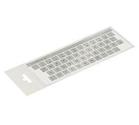 Lacerto® | Adesivo tedesco per tastiere PC e laptop con laminato antigraffio opaco | Colore: (14 x 14 mm, argento)