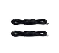 Laceter 2 Paia Lacci Rotondi Cerati 2,4mm per Scarpe Eleganti - Per Scarpe Classiche, Oxford, Derby, Mocassini - Eleganti e Resistenti - Fabbricato in Europa - Nero, 75 cm