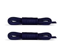 Laceter 2 Paia Lacci Rotondi Cerati 2,4mm per Scarpe Eleganti - Per Scarpe Classiche, Oxford, Derby, Mocassini - Eleganti e Resistenti - Fabbricato in Europa - blu navy, 75 cm