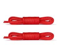 Laceter 2 Paia Lacci Rotondi Cerati 2,4mm per Scarpe Eleganti - Per Scarpe Classiche, Oxford, Derby, Mocassini - Eleganti e Resistenti - Fabbricato in Europa - Rosso, 120 cm