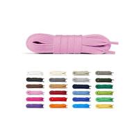 Laceter 2 Paia - Lacci Scarpe Piatti 100% Cotone - Stringhe Scarpe da Sportive Resistenti - Lacci di Ricambio Compatibile con Nike, Adidas, Converse, Vans - Larghezza 8mm - Rosa, 75 cm