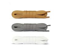 Laceter 3 Paia - Lacci Scarpe Piatti 100% Cotone - Stringhe Scarpe da Sportive Resistenti - Lacci Compatibile con Nike Air Force 1, Air Jordan, Adidas, Converse - Larghezza 8mm - Street - 150 cm