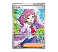 Lacey 166/142, carta ultra rara per allenatore, carte Pokémon lucide, carte Pokemon rare, corona stellare, Pokemon scarlatto e viola, autenticata Titan Cards