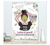 Lachen ist gesund! Aufmunternde und lustige Sprüche (hochwertiger Premium Wandkalender 2026 DIN A2 hoch), Kunstdruck in Hochglanz: Mit Humor lebt es sich leichter!