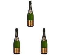 LaCheteau - Cremant de Loire Gold Edition - Spumante Bianco Brut, metodo tradizionale (1 x 0,75 l) (Confezione da 3)