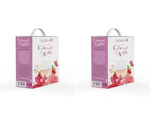 LaCheteau - Vino Rosato, Cabernet d'Anjou, Valle della Loira, Francia, Bag in Box BIB (1 x 3L) (Confezione da 2)