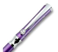 LACHIEVA LUX Stilografica di lusso per donne con cristallo elegante e ricariche di fabbricazione tedesca - Viola