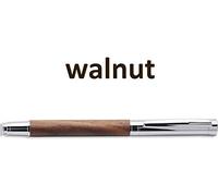LACHIEVA LUX Walnut - Penna roller con elegante scatola di legno, compatibile con la ricarica tedesca