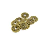 lachineuse - 10 pezzi cinesi di fortuna - portafortuna monete - sapeche portafortuna - colori rame - idea regalo asiatica - monete forate - simbolo di ricchezza e fortuna