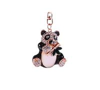 lachineuse 2593, Portachiavi Unisex, Panda N/B, 10x6x1cm