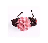 lachineuse - Bracciale con Fiore Rosa, 15 Pezzi