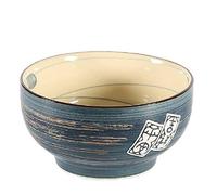 lachineuse - Ciotola giapponese grande - Tinta blu ⌀ 16,5 cm - Capacità 1000 ml - Stile zen giapponese - Ciotola per riso, colazione e zuppa - Decorazione giapponese - Regalo di stoviglie giapponesi
