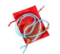 Lachineuse Mala Buddista in Agata Blu - 108 Perle da 6 mm - Sacchetto Satinato in Omaggio
