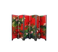 lachineuse - Paravento pieghevole in miniatura - 24X47 cm - Fiore di loto | Stile asiatico - Paravento decorativo - Tradizione asiatica