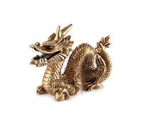 Lachineuse - Statuetta asiatica drago portafortuna - Feng Shui - 15x11x7 cm | Statuetta di drago - Simbolo di potere, forza e longevità - Decorazione in stile cinese/asiatico - Per ufficio o casa