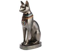 lachineuse - Statuetta Gatto Dea Bastet19 cm - Decorazione egizia | Statua decorativa dell'antico Egitto - Statuetta di gatto egizio - Busto egizio - Idea regalo originale