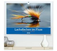 Lachsfischen im Fluss (hochwertiger Premium Wandkalender 2026 DIN A2 quer), Kunstdruck in Hochglanz: Ob zur Inspiration für Angler oder als ... der Flüsse direkt zu Ihnen nach Hause.