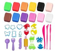 LACHT 1 Set Pongo, Plastilina Per Bambini, Plastilina, Pasta Modellabile, Con 2 Set Di Stampi, Per Bambini, Attività Fai Da Te, Arti E Mestieri, Regalo