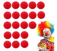 LACHT 20 Pezzi Naso Da Clown,Rosso Spugna Clown Nose,Naso Cosplay,Naso Rosso In Schiuma,Schiuma Naso Da Clown Nasi,Naso Da Pagliaccio,Spugna Nasale Da Clown,Per Pagliaccio Festa Circus Costume