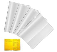 LACHT 4 Pack Copertine Per Passaporto,20 x13.5 cm Copertura Per Passaporto Di Vaccinazione In Plastica Trasparente per Passaporti di Dimensioni Standard Copertine per Carte D'identità RFID