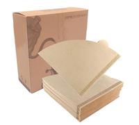 LACHT 50 Pezzi di Filtri Caffe Americano a Forma di V, Filtri Caffè Americano Americano in Polpa di legno Naturale per Caffettiere, Tazze di Caffè,filtri caffe americano,caffe americano(2-4 Tazze)