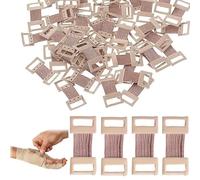 LACHT 60 Pezzi Clip Elastiche Per Bendaggi, Ganci in Alluminio Per Bende Elastiche,bende elastiche per bendaggi,Fissaggio Sicuro E Versatile, Per Uso Domestico E Professionale