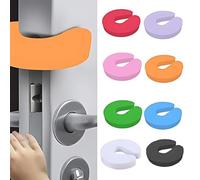 LACHT 8 Pezzi Fermaporta di Sicurezza in Schiuma,ermaporta Bambini, Fermaporta in Schiuma, Protezione Per Bambini Dito per porte, finestre, bambini, bianco