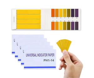 LACHT Cartine Tornasole Ph, 400 Strisce Indicatore Di Ph Cartina Da 1 A 14, Ottimo Per Testare Molte Solite Sostanze Quotidiane, Tra Cui Succo Di Limone, Latte, Etc（5×80 Strisce）
