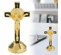 LACHT Crocifisso da parete,crocifisso, Gesù Cristo in croce, statuetta per auto, casa cappella, decorazione