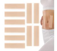 LACHT Fogli Cicatriziali in Silicone, 10 adesivi 4x15cm, Cerotti Cicatrici Tratta tutte le cicatrici ammorbidisce e leviga le cicatrici causate da taglio cesareo, chirurgia, ustioni e acne
