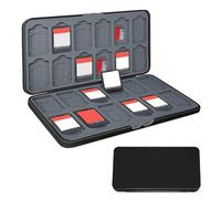 LACHT Giochi Custodia Porta Cartucce di Gioco Grande Capacità,Porta Cartucce Premium per Switch,con 24 Slot/Inserimenti per Switch OLED/Switch/Switch Lite, Portatile e Sottile, Nero