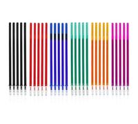 LACHT Refill Penne Cancellabili Set con Legami, Facili da Cancellare,30 Pezzi Ricariche Cancellabili Compatibili con Legami, Punta Della penna 0,5 mm, Altezza 13 cm, Ricariche Cancellabili(6 colori)