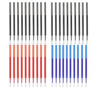 LACHT Refill per Penna Gel Cancellabile, 40 Ricariche per penna gel cancellabile compatibile anche con Legami colore punta 0,5mmper scritturaa scuola, su tessuto e pelle termo-cancellabile
