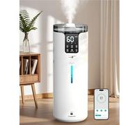 Lacidoll - Umidificatore intelligente da 16 litri per camera grande, umidificatore per tutta la casa da 1500 piedi quadrati con applicazione/voce/telecomando, umidificatori ad ultrasuoni