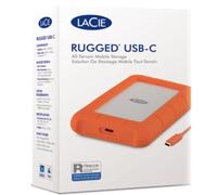 LaCie Rugged USB-C 4TB | Hard Disk Esterno Portatile, USB 3.2 Gen 1 (fino 5 Gbit/s), velocità fino a 130 MB/s, Unità Shuttle Resistente a Cadute, schi