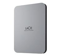 LaCie Mobile Drive Moon, 5TB, Unità disco portatile esterna, Argento, USB-C 3.2, per PC e Mac, riciclata post consumo, con piano Tutte le applicazioni di Adobe e 3 anni servizi Rescue (STLP5000400)
