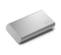 LaCie Portable SSD, 1TB, SSD esterno, USB-C, Compatibile con Iphone 15 Pro, USB 3.2 Gen 2, velocità fino a 1.050 MB/s, argento lunare, per Mac, PC e iPad, con servizi Rescue Services (STKS1000400)